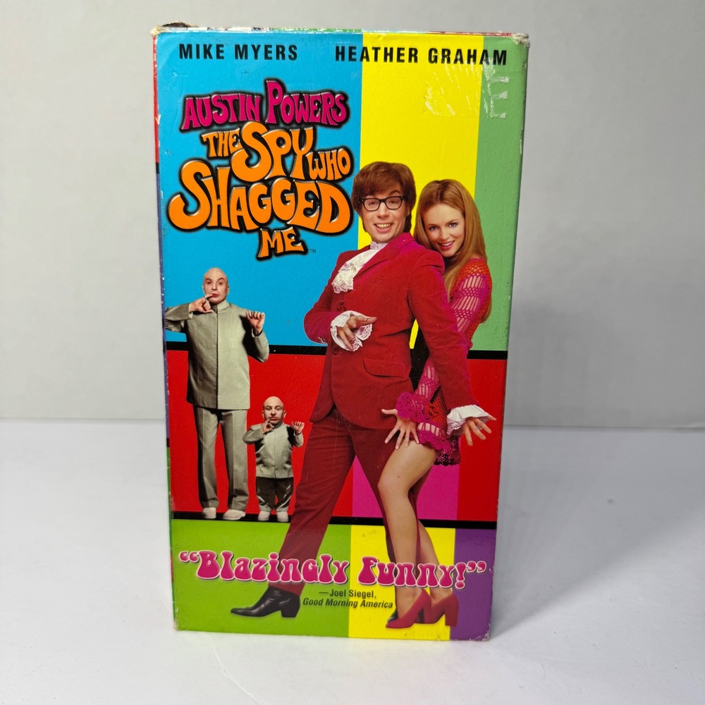 Austin Powers The Spy Who‎ Shagged Me VHS 1999 Mike Myers Heather Graham Vintage